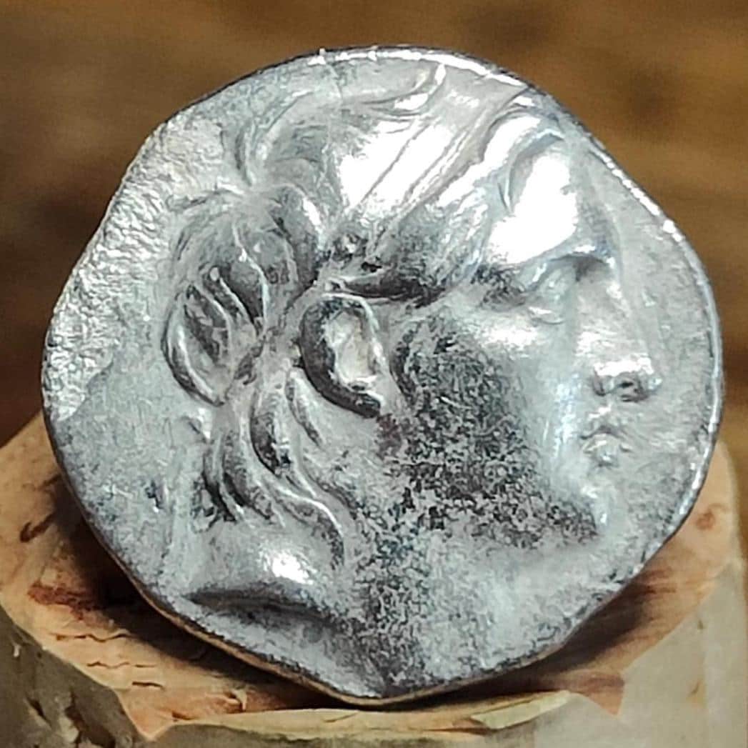 162-150 BC, Demetrios I Soter, Cornucopia reverse, Seleucid Empire, silver drachm, Ancient Greek coin