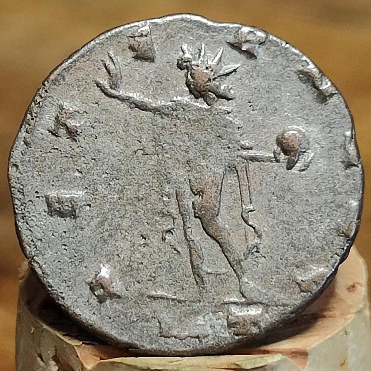 Gallienus Antoninianus, Sol reverse, 253-268AD, 3rd century ancient Roman coin