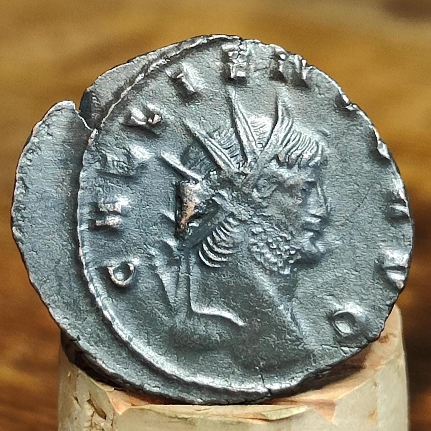 Gallienus Zoo series Antoninianus , Pegasus reverse, 253-268AD, 3rd century ancient Roman coin