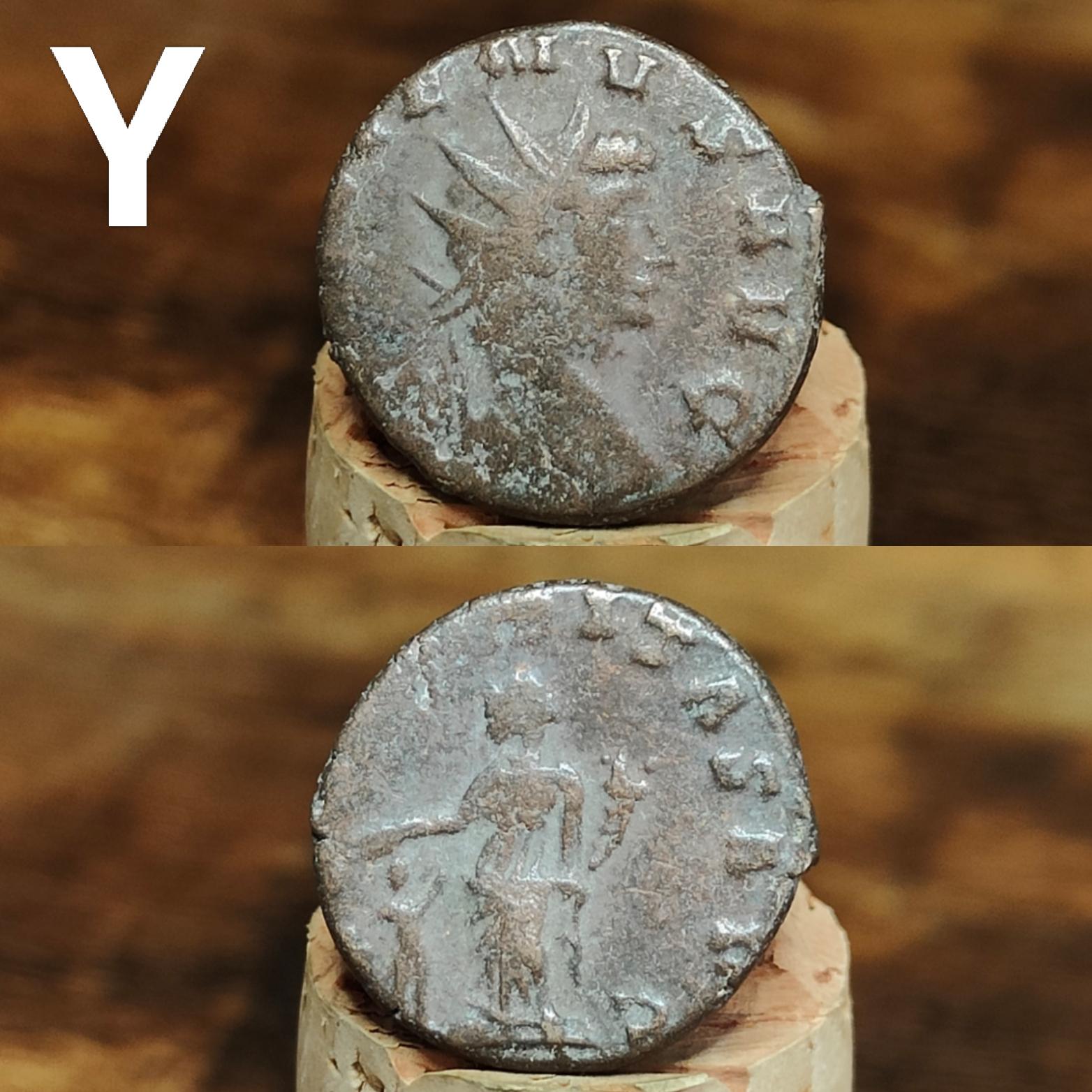 Ancient Roman coins, 3rd century ancient Antoninianus, 1700 years old