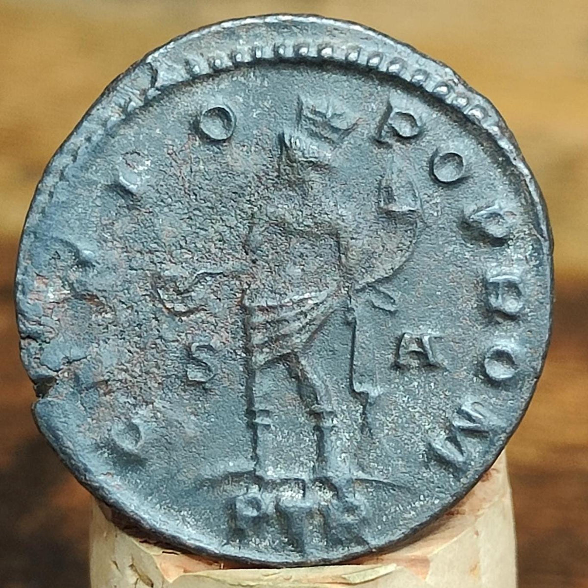 Galerius Maximianus Roman coin, high grade ancient Follis with god Genius reverse