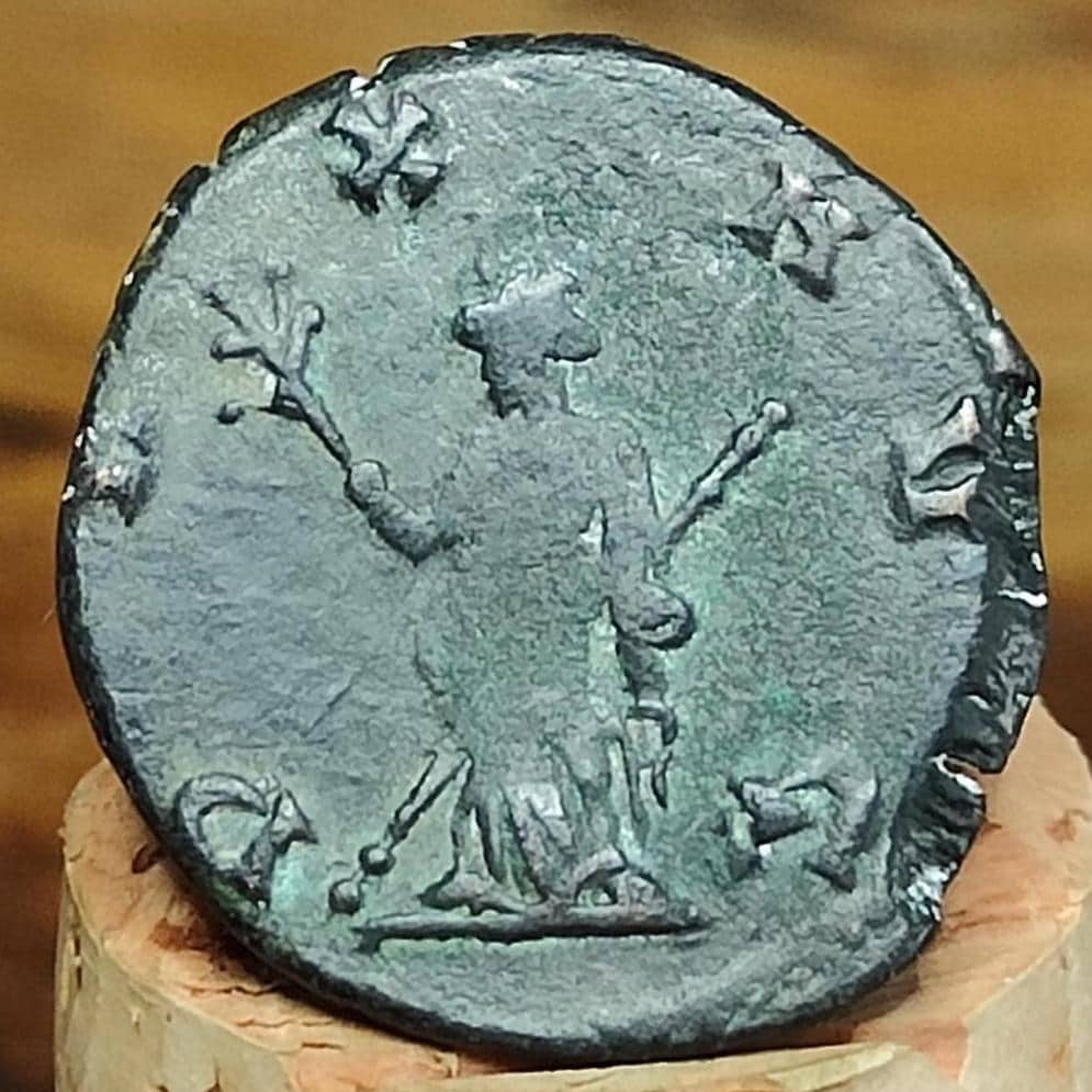Gallienus Antoninianus, Pax reverse, 3rd century ancient Roman coin