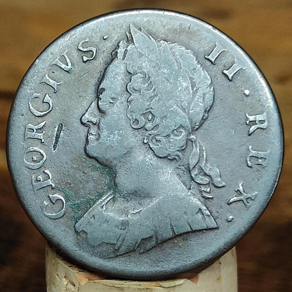 George II half Penny, dated 1746 - Georgian/ US colonial coin