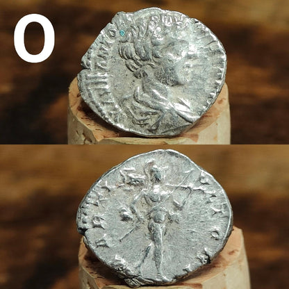 Authentic Roman silver Denarii featuring emperor of Rome, 1800 years old!