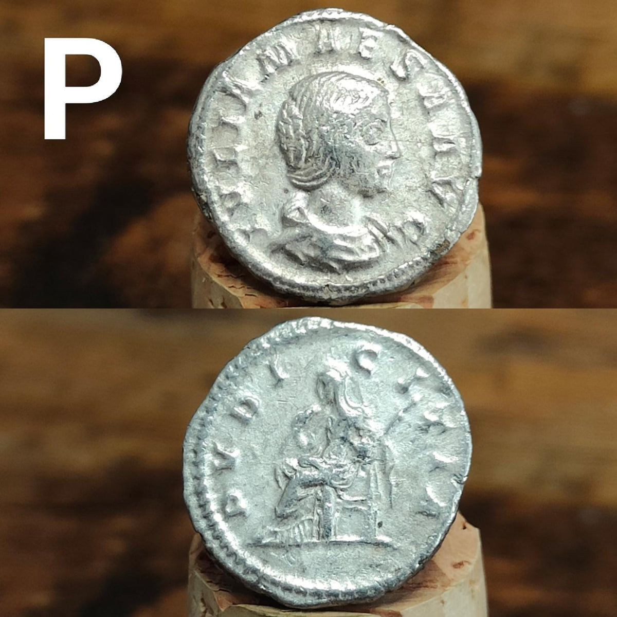 Authentic Roman silver Denarii featuring emperor of Rome, 1800 years old!