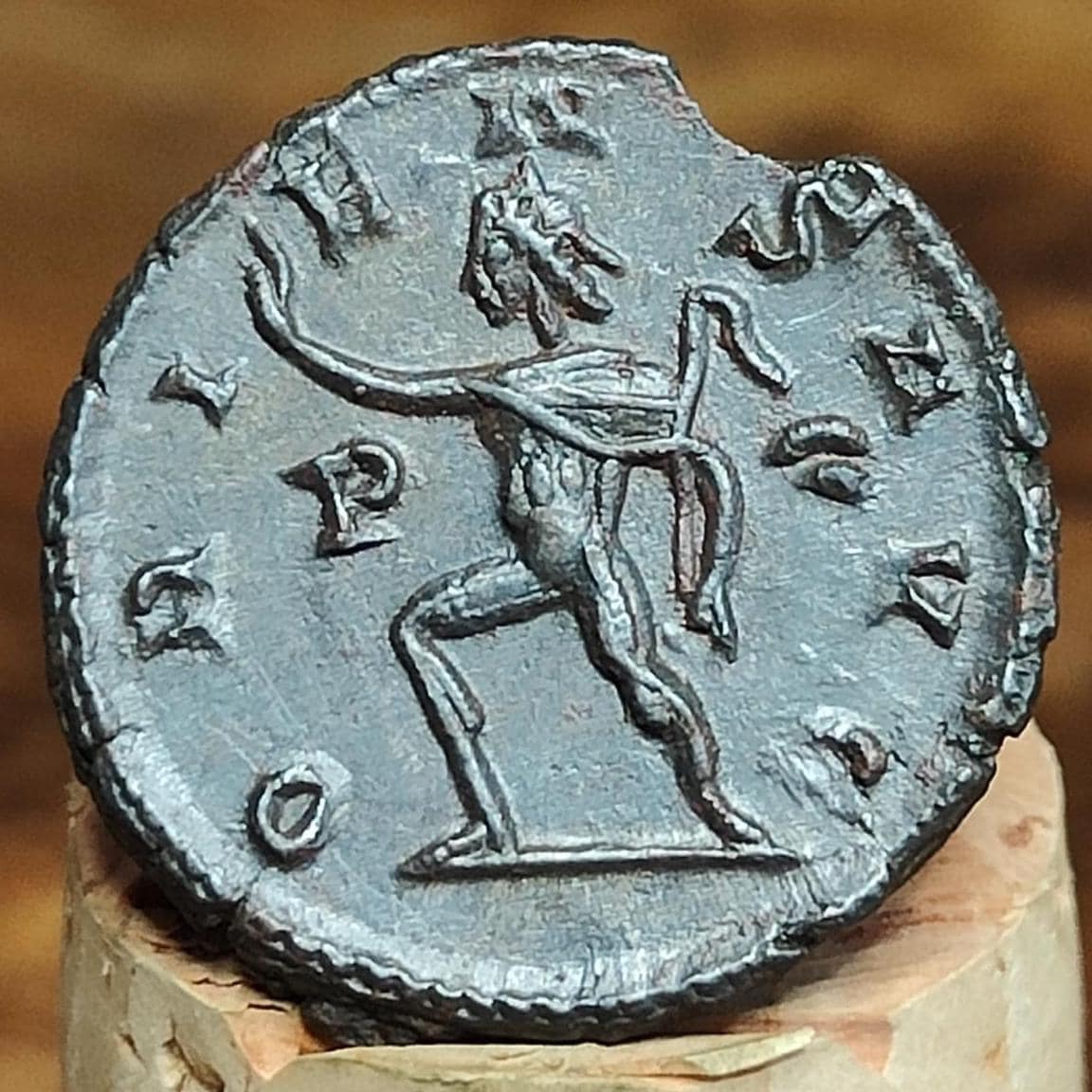 Postumus Silver Antoninianus, 161-180 AD, ancient roman double denarius coin