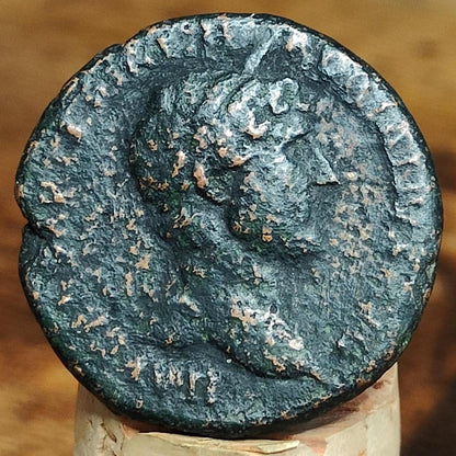 Hadrian As, Fortuna reverse, 117-138 AD, Ancient roman coin