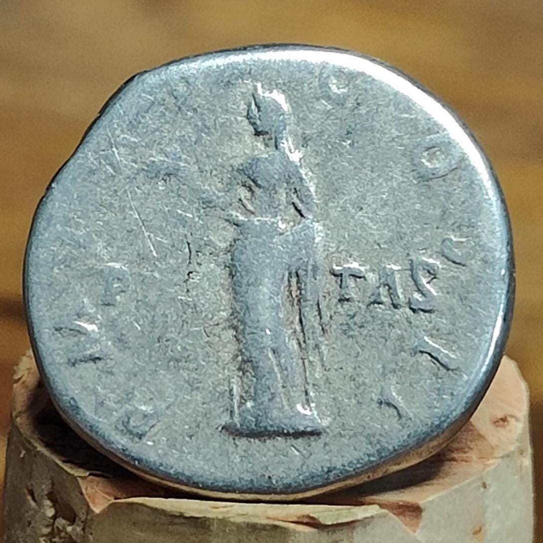 Hadrian Silver Denarius with Pietas reverse, Ancient roman coin