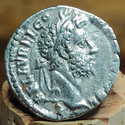 Commodus Silver Denarius with Libertas reverse, 177-192 AD Ancient roman coin
