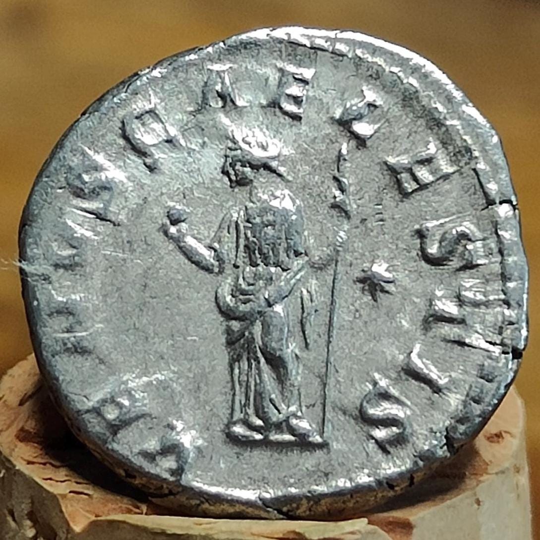 Julia Soaemias Silver Denarius with Venus reverse, 218-222 AD, Ancient roman coin