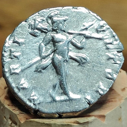 Caracalla Silver Denarius with Mars reverse, 198-217AD, Ancient roman coin