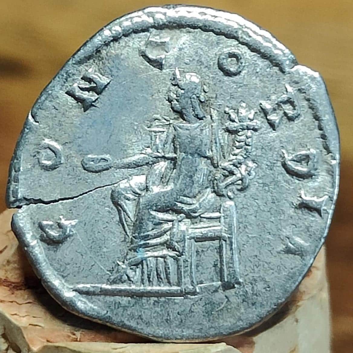 Severus Alexander with Concordia reverse Silver Denarius, 222-235 AD, Ancient roman coin