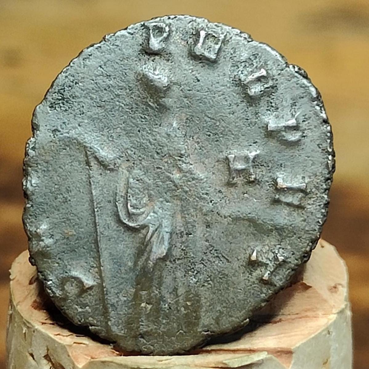 Gallienus Antoninianus, Securitas reverse, 253-268AD, 3rd century ancient Roman coin