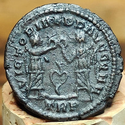 Constans Roman coin, Victories reverse, 337-350AD, 4th century ancient nummus AE3