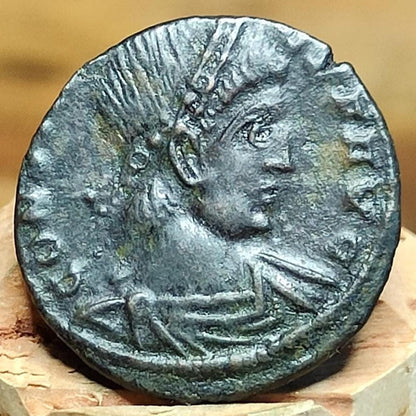 Constans Roman coin, Victories reverse, 337-350AD, 4th century ancient nummus AE4