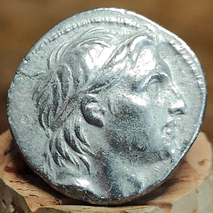 162-150 BC, Demetrios I Soter, Cornucopia reverse, Seleucid Empire, silver drachm, Ancient Greek coin