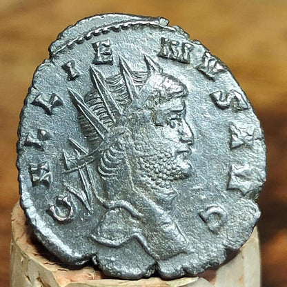 Gallienus Zoo series Antoninianus , Centaur reverse, 253-268AD, 3rd century ancient Roman coin
