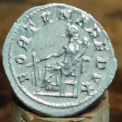 Gordian III Roman Antoninianus, Fortuna reverse, 238-244AD, ancient double denarius coin