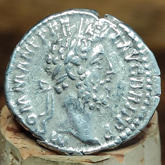 Commodus Silver Denarius with Libertas reverse, 177-192 AD Ancient roman coin