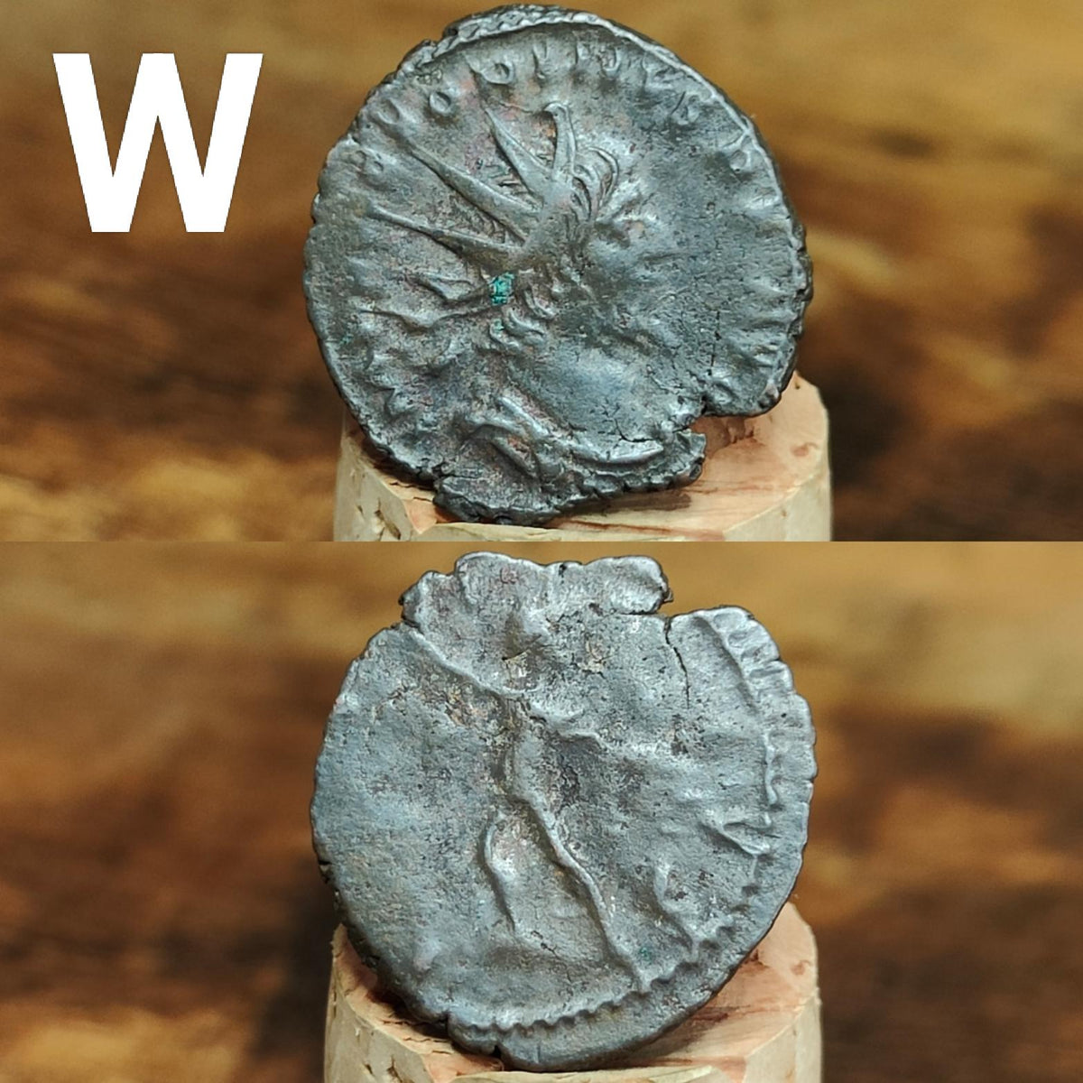 Ancient Roman coins, 3rd century ancient Antoninianus, 1700 years old