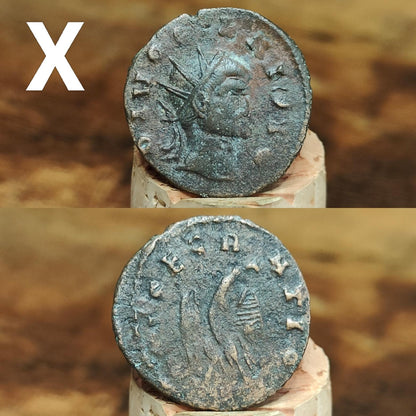 Ancient Roman coins, 3rd century ancient Antoninianus, 1700 years old
