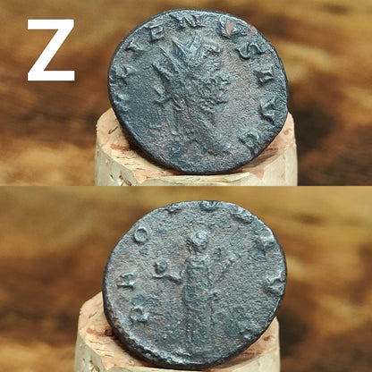 Ancient Roman coins, 3rd century ancient Antoninianus, 1700 years old