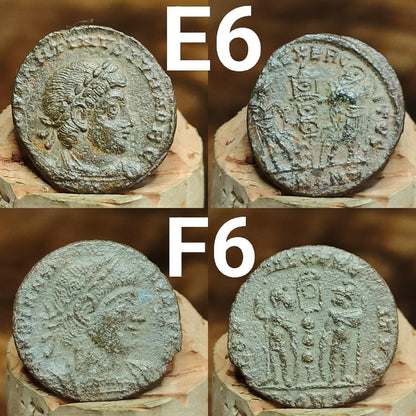 Very Fine Roman coins, 4th century ancient Nummus