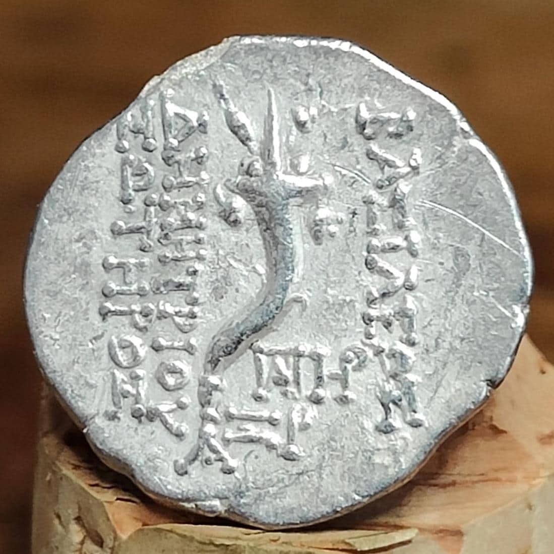 162-150 BC, Demetrios I Soter, Cornucopia reverse, Seleucid Empire, silver drachm, Ancient Greek coin
