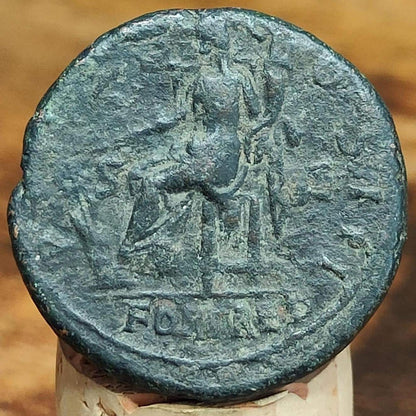 Hadrian As, Fortuna reverse, 117-138 AD, Ancient roman coin