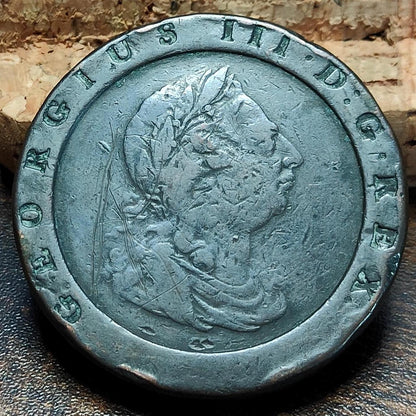 George III Cartwheel two pence, dated 1797 - Georgian/ US colonial coin