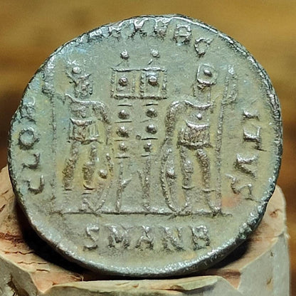 Constantine the Great Roman Coin with Soldiers Reverse, 306-337AD, AE4 nummus