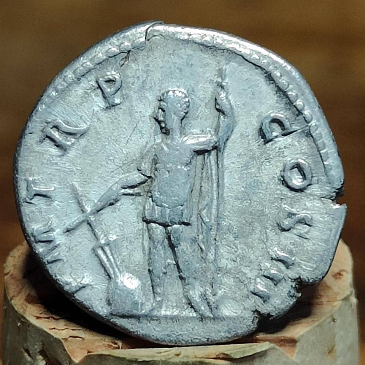 Hadrian Silver Denarius with Emperor reverse, Ancient roman coin