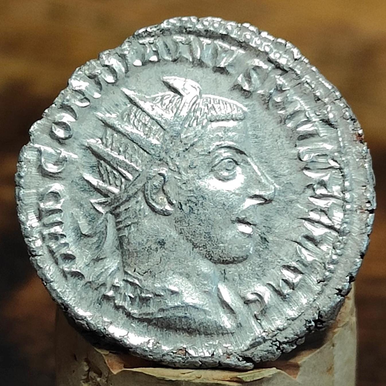 Gordian III Roman Antoninianus, Sol reverse, 238-244AD, ancient double denarius coin
