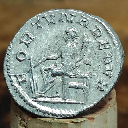 Gordian III Roman Antoninianus, Fortuna reverse, 238-244AD, ancient double denarius coin