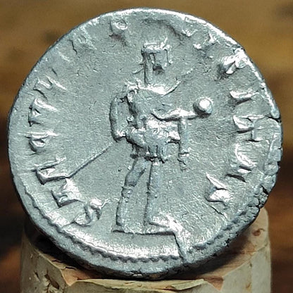 Gordian III Roman Antoninianus, Emperor reverse, 238-244AD, ancient double denarius coin
