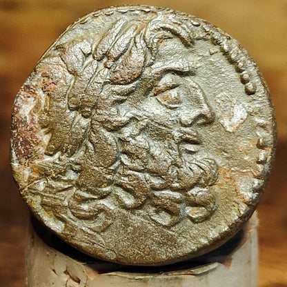 Ancient Greek Coin, Zeus and Nike, 100-1BC, Antioch mint