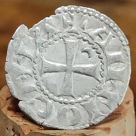 Crusades - Bohémond III, 1163-1201, Denier, Medieval Silver Coin