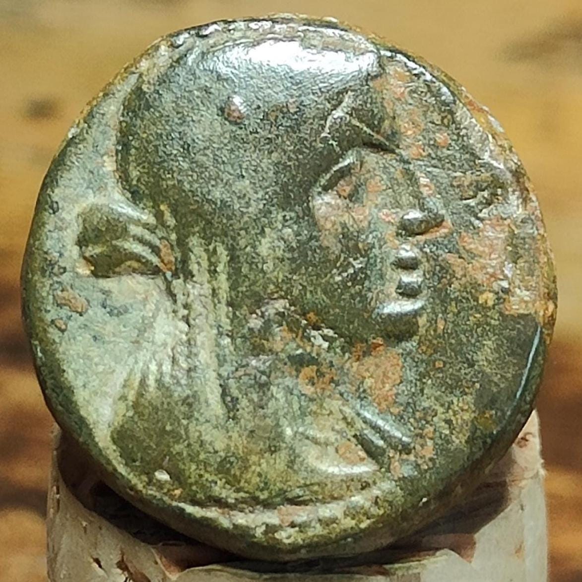 Phoenicia, Marathos, Veiled female and Marathos, 152/1 BC, Ancient Greek coin