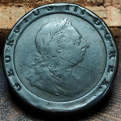 George III Cartwheel two pence, dated 1797 - Georgian/ US colonial coin