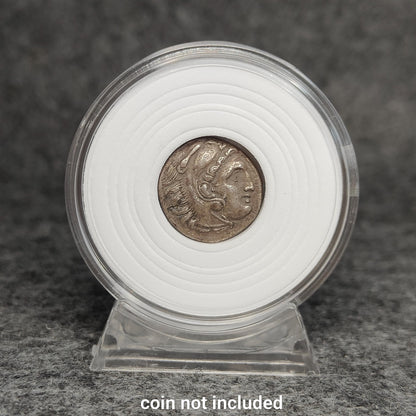 Coin Capsule Display case with stand and foam gasket