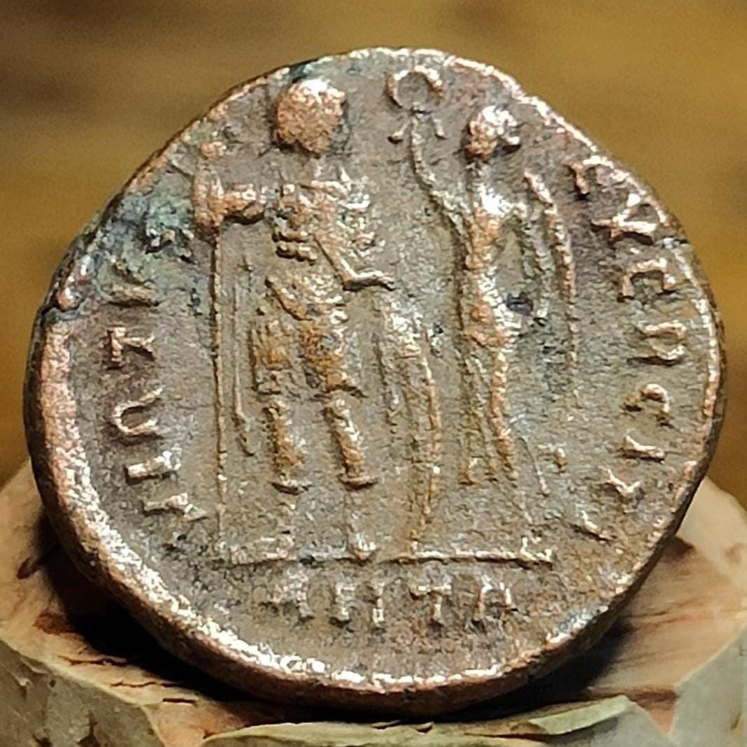 Arcadius Roman coin with Victory reverse, 383-408AD, 4th century ancient Follis AE3