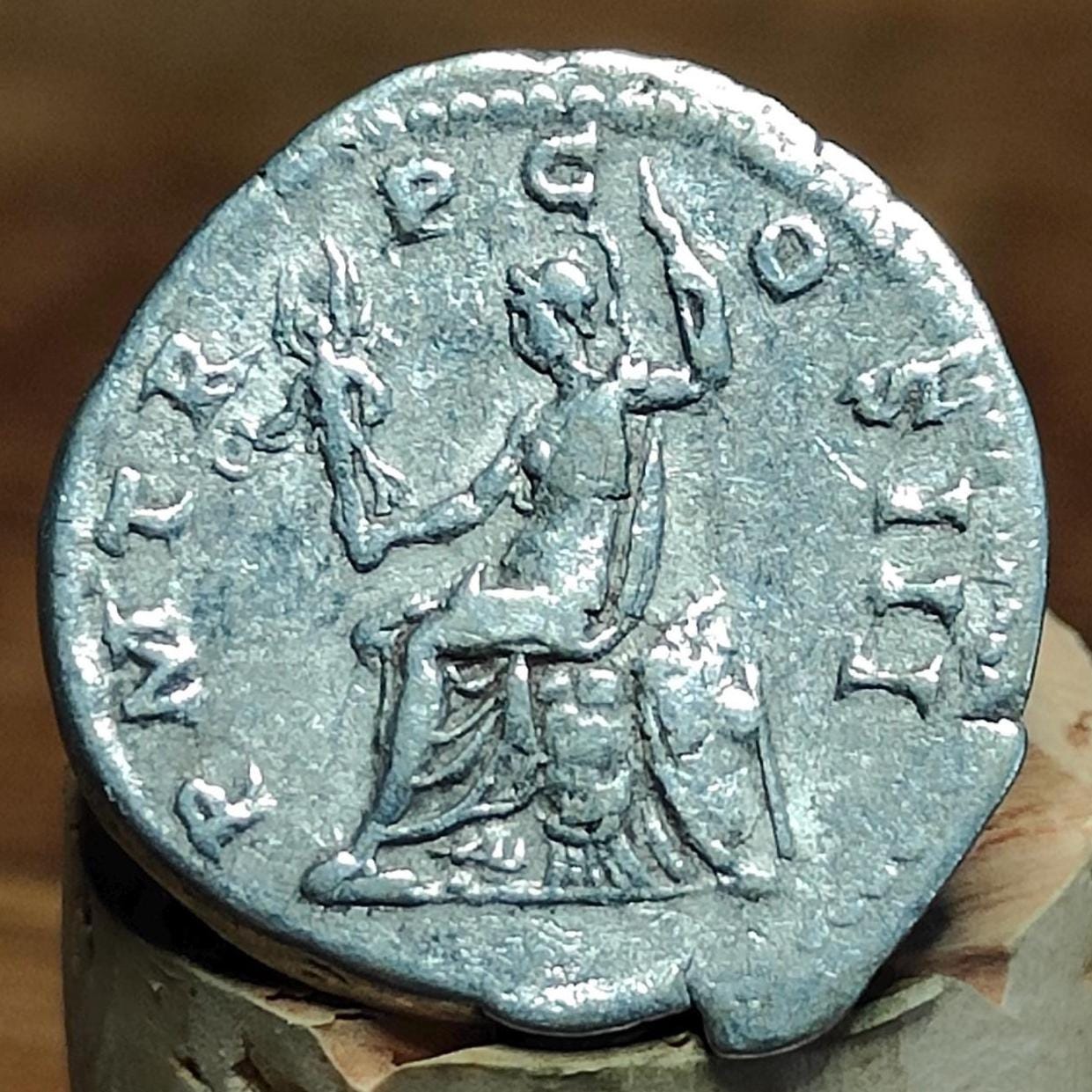 Hadrian Silver Denarius with Roma reverse, Ancient roman coin