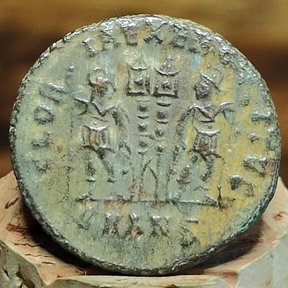 Constantine II coin with Soldiers reverse, AE3, 337-340AD ancient roman Nummus