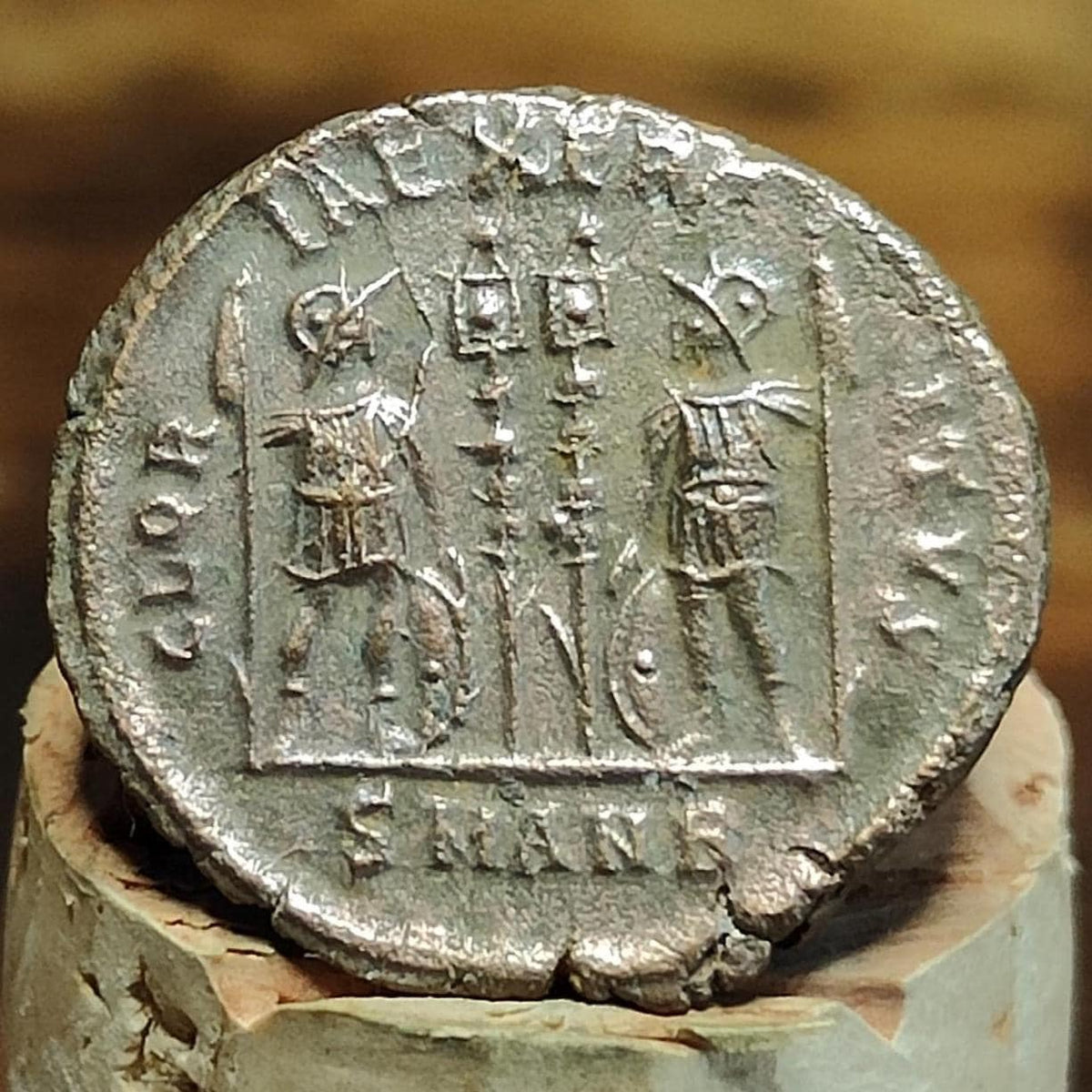 Constantine the Great Roman Coin with Soldiers Reverse, 306-337AD, AE3 nummus