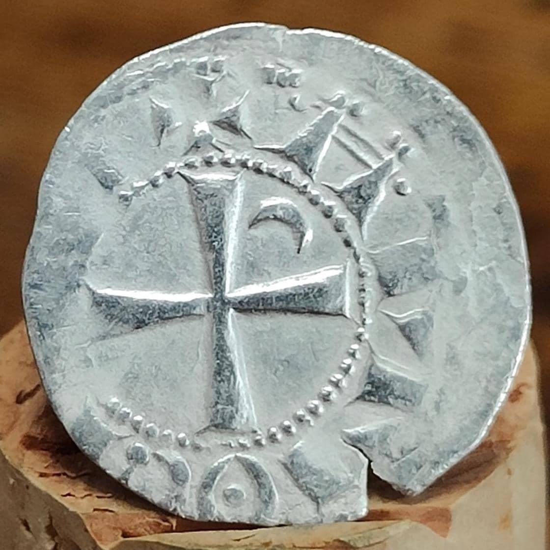 Crusades - Bohémond III, 1163-1201, Denier, Medieval Silver Coin