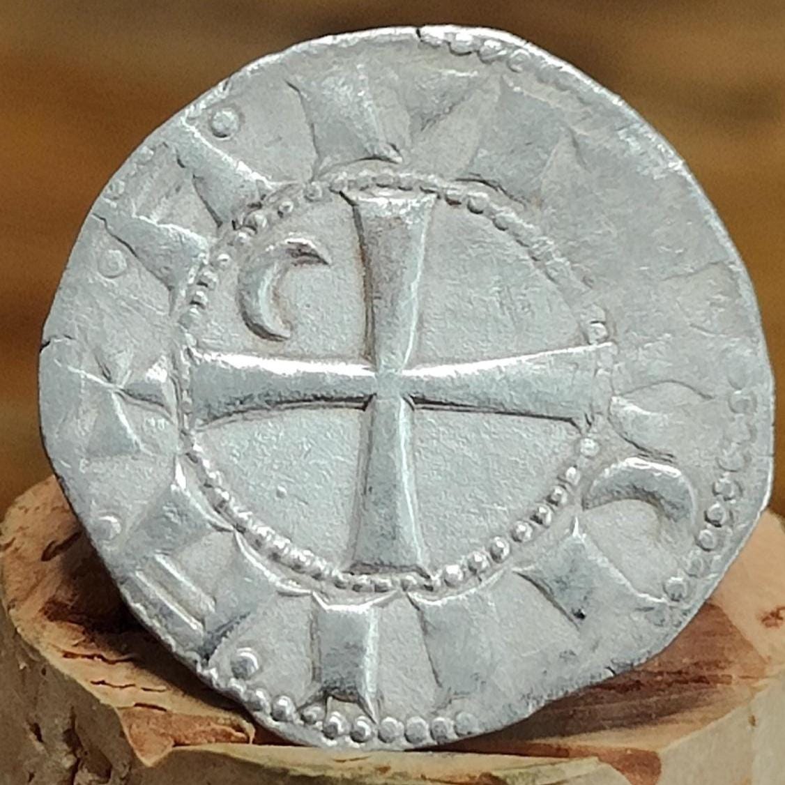 Crusades - Bohémond III, 1163-1201, Denier, Medieval Silver Coin