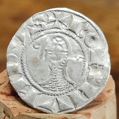 Crusades - Bohémond III, 1163-1201, Denier, Medieval Silver Coin