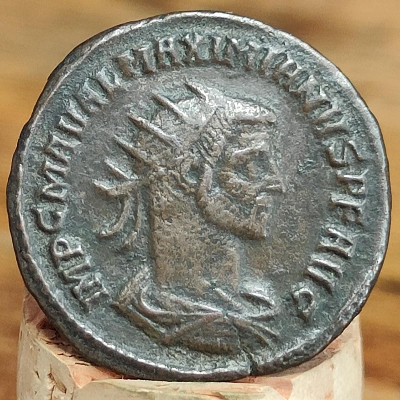 Maximian Antoninianus with Emperor reverse, 286-305AD, Ancient Roman coin
