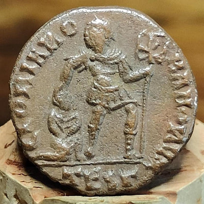 Valens Roman coin with Captive reverse, 364-375AD, high grade AE3 ancient Nummus