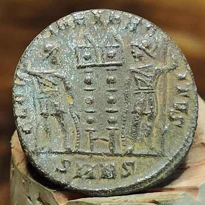 Constantine the Great Roman Coin with Soldiers Reverse, 306-337AD, AE3 nummus